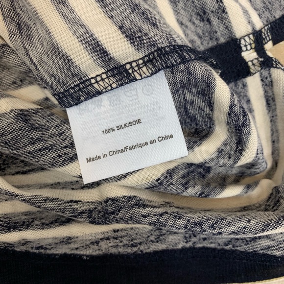 Tory Burch Evan Embellished Striped Silk-Jersey - Picture 7 of 8